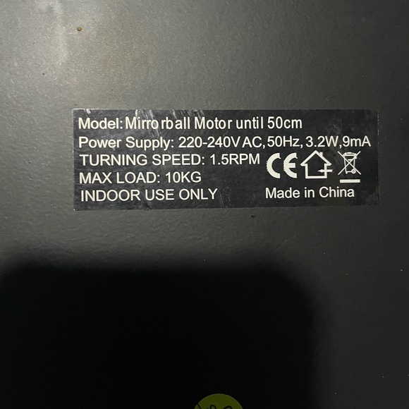 motor for disco balls XL version holds up to 20LB
New never used - Picture 4 of 7